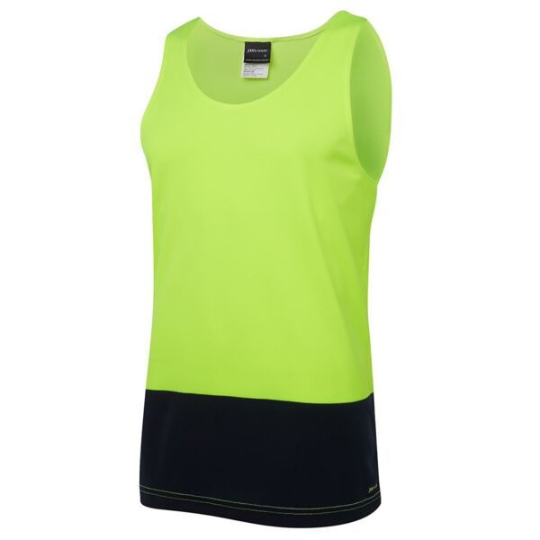 JB's Mens Hi Vis S/S Traditional Singlet Thumbnail